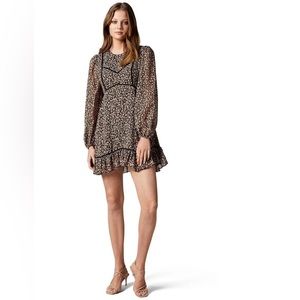 BEAUTIFUL 🌸 NWOT Ever New Sz 0 / XS Moody Floral Baby Doll Mini Swing Dress